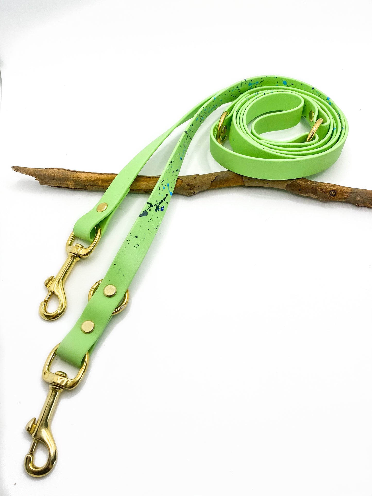 BioThane Sprinkle Halsband Modell "Pastell green"